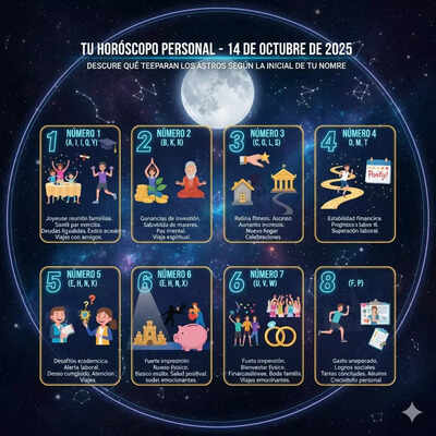 Horóscopo numerológico hoy, 16 de octubre de 2025: Lo que revela la primera letra de tu nombre