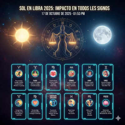 Sol en Libra 2025: Su impacto en cada signo zodiacal