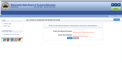 MSBTE Winter exam admit card 2025 released at msbte.ac.in: Direct link to download hall tickets here