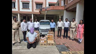 State Excise Department Seizes 394 Litres Foreign Liquor Worth ₹41 Lakh In Nagpur