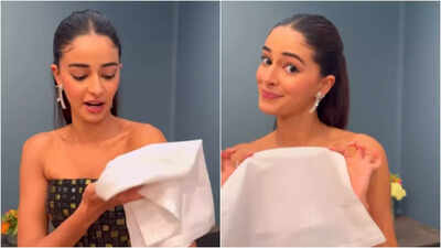 Ananya Panday puts 'bronzer' rumors to rest, proves it's a natural tan in new video, saying, 'This is a test...'
