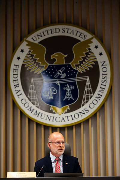 FILE -- Brendan Carr, chairman of the Federal Communications Commission, at a hearing in Washington on Feb. 27, 2025.. (Tierney L. Cross/The New York Times) US-China trade war: America 'bans' Hong Kong's biggest telecom company; cites national security concerns