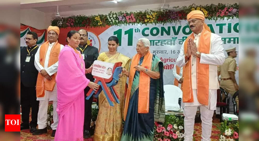 Women can play key role in agri education: Guv | Lucknow News - The Times of India
