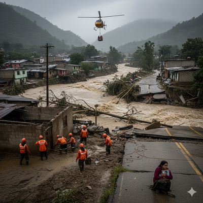 Inundaciones en México dejan al menos 64 muertos y más de 60 desaparecidos: comunidades enteras siguen incomunicadas