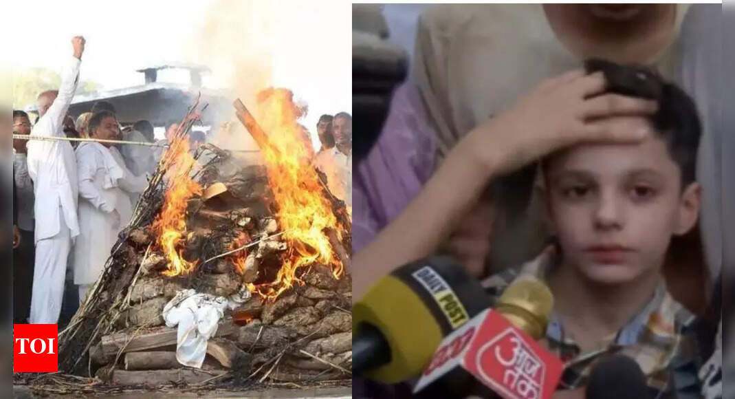'Will fulfil all his dreams': 8-year-old son lights ASI Sandeep pyre