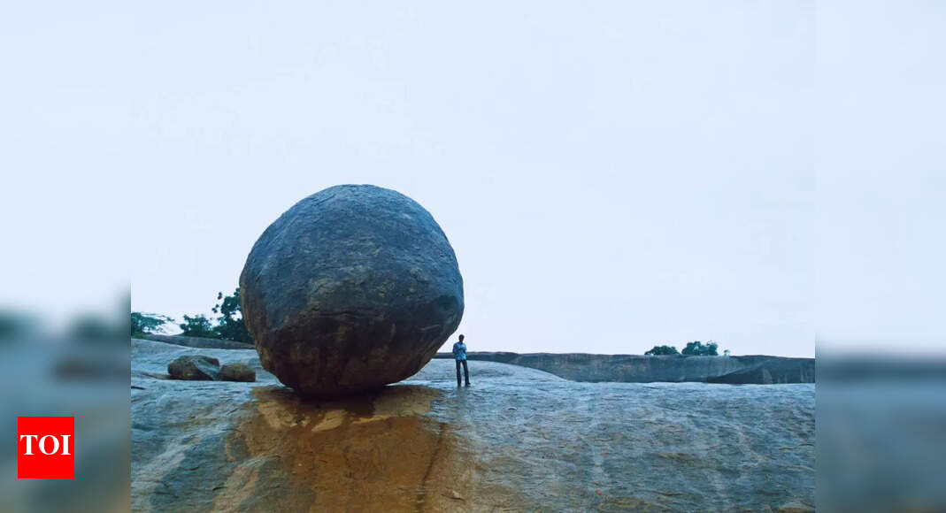 Krishna’s Butterball in South India which defies gravity and exists as a natural wonder