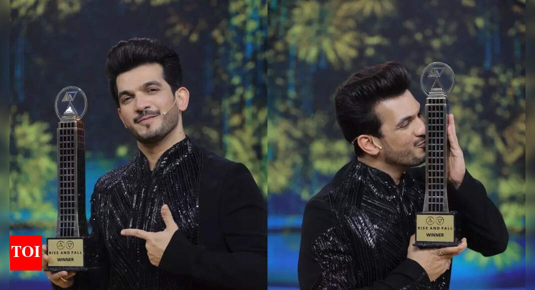 Rise and Fall winner: Arjun Bijlani lifts the trophy of the reality show