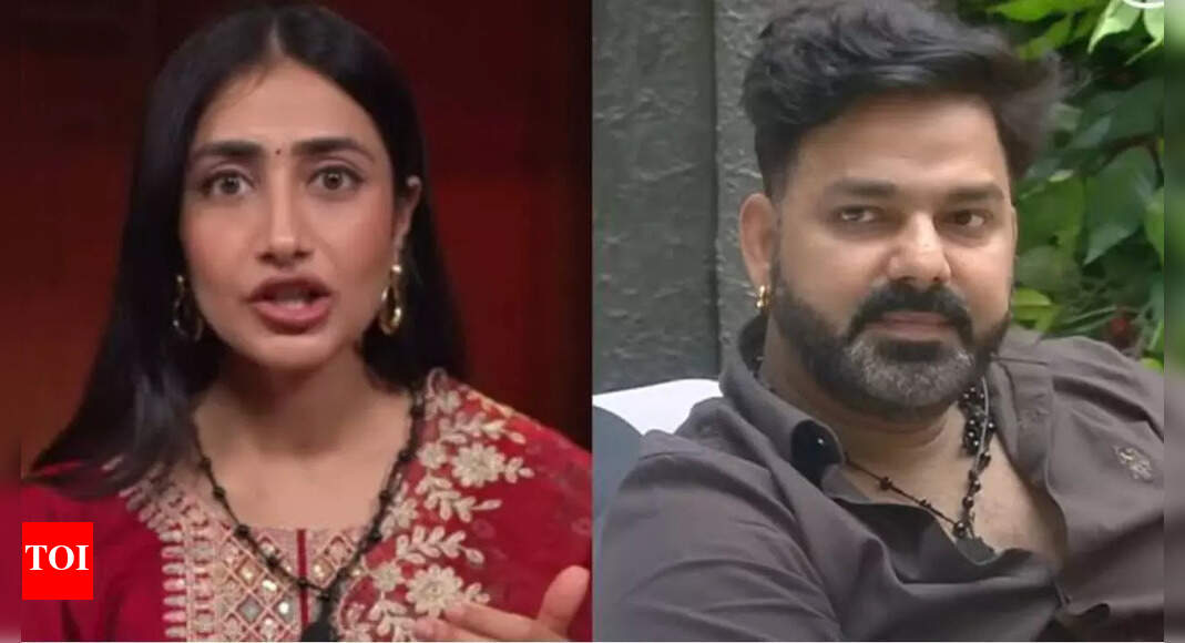 Rise and Fall Grand Finale: Pawan Singh gifts a pink saree to Dhanashree Verma; she promises to wear it