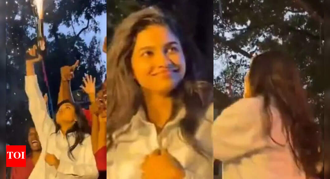 Mamitha Baiju's fire gun celebration goes wrong; 'Dude' actress escapes a fire accident, social media heats up