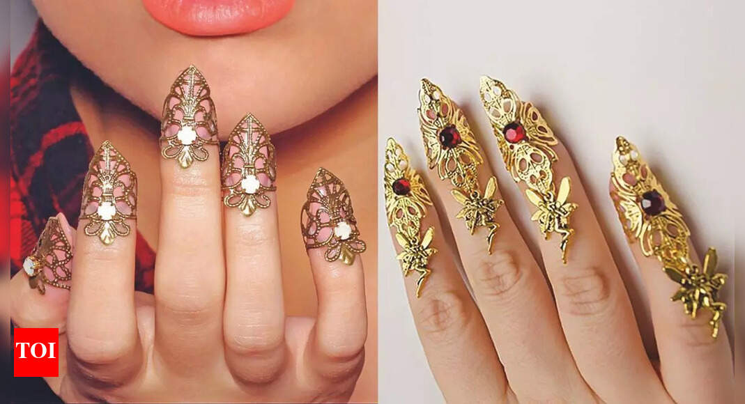 Opt for gilded nails for a glam Dhanteras