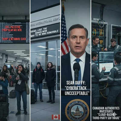 “Eres un cerdo, Trump”: Hackers vulneran varios aeropuertos en EE. UU. y Canadá; mensajes pro-Hamas difundidos