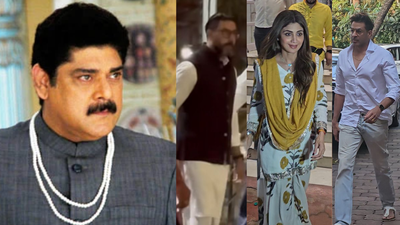 Pankaj Dheer’s prayer meet: Abhishek Bachchan, Shilpa Shetty, Rajat Bedi, Poonam Dhillon and other Bollywood stars pay respects