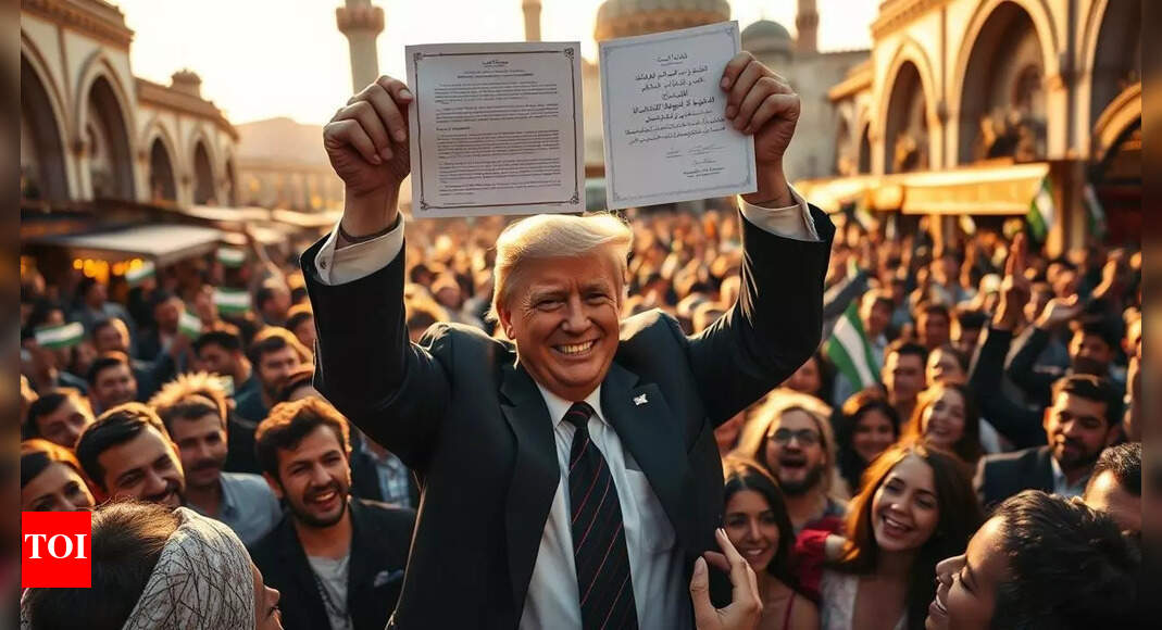 <div>'Verdict of Americans': Trump dubbed the 'peace president' as poll shows highest approval, Obama and Biden fall short</div>