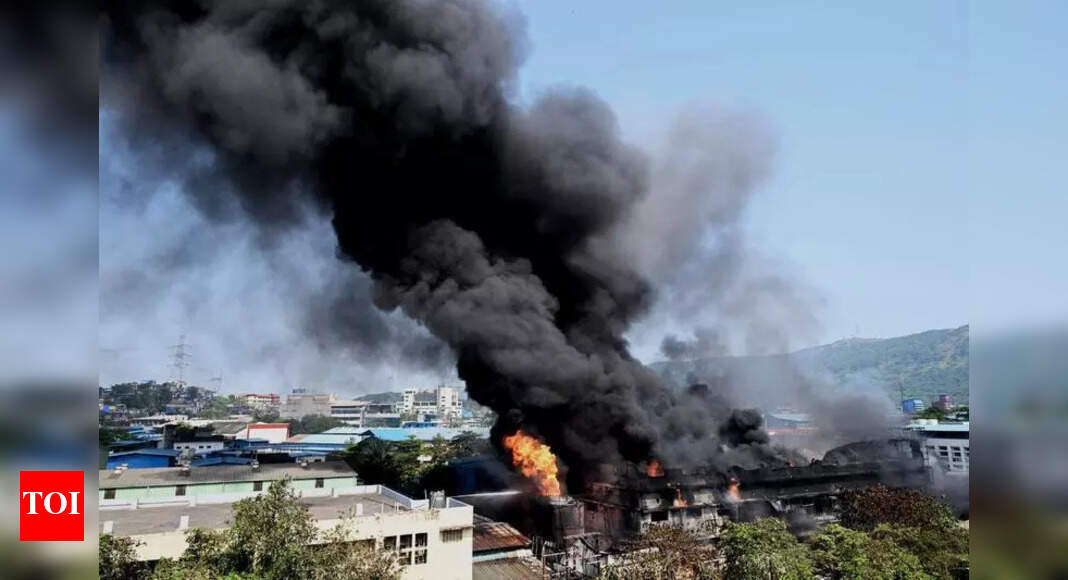 Major fire guts factory in Rabale MIDC in Navi Mumbai, no one hurt
