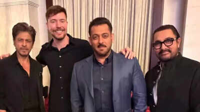 Salman Khan takes a cheeky dig at Shah Rukh Khan on joint film with Aamir Khan, SRK fires back with witty reply