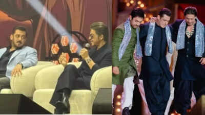 Salman Khan praises Shah Rukh Khan for his stardom despite not belonging to a film family, his response wins hearts - VIDEO