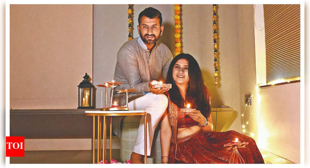 It will be a relaxed Diwali for us: Cheteshwar Pujara & Puja Pabari