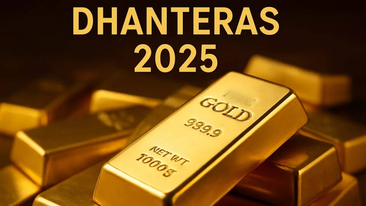 Gold prices on Dhanteras 2025: How record gold rates will shape festive  buying - explained - The Times of India
