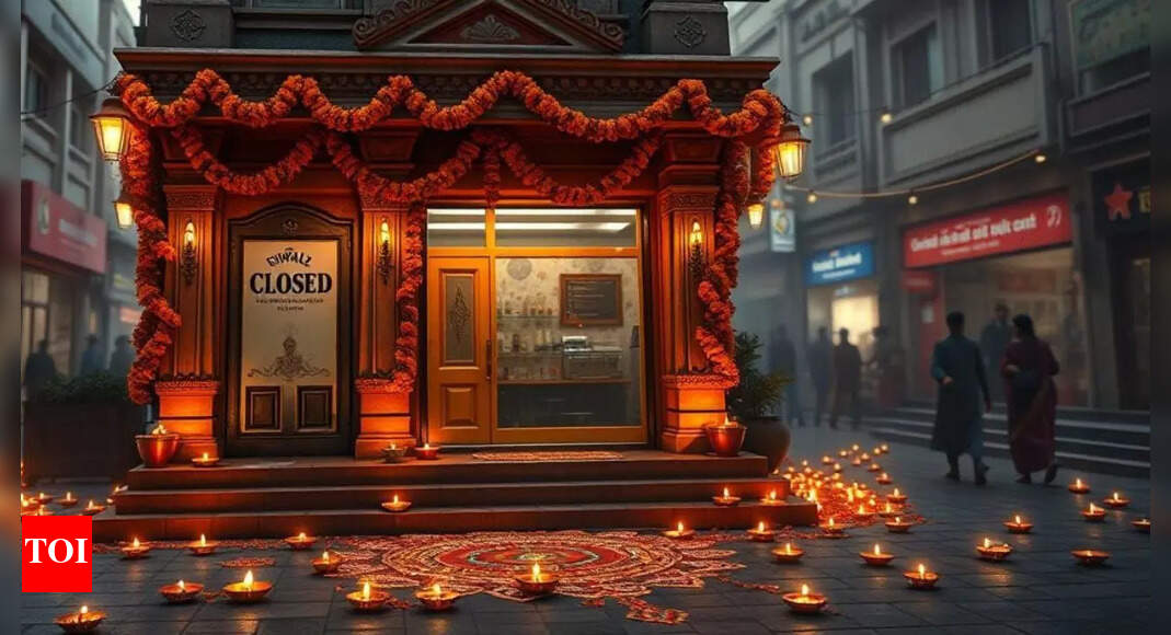Diwali 2025 bank holidays: Are banks closed for 3 days this weekend? See state-wise details – The Times of India