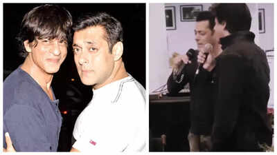 THIS old video of Shah Rukh Khan and Salman Khan singing 'Pyaar Hume Kis Mode Pe' is pure nostalgia - WATCH