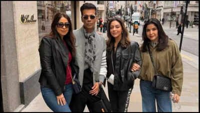 Moments from Karan Johar, Gauri Khan, Bhavna Panday, and Maheep Kapoor's London vacation