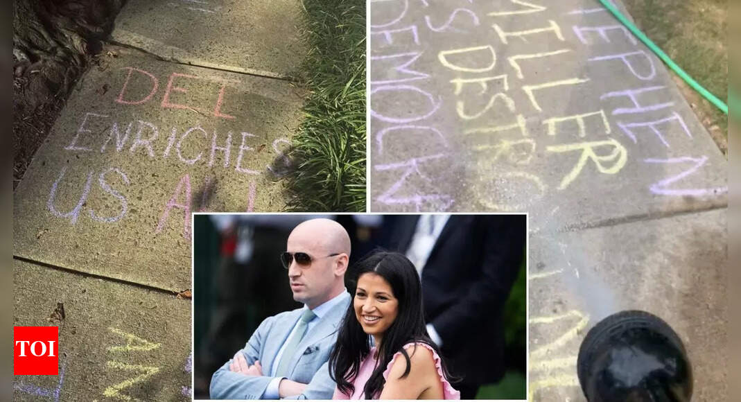 <div>Stephen Miller selling house as protesters leave threatening messages; Wife asks, 'Is Charlie Kirk murder not enough?'</div>