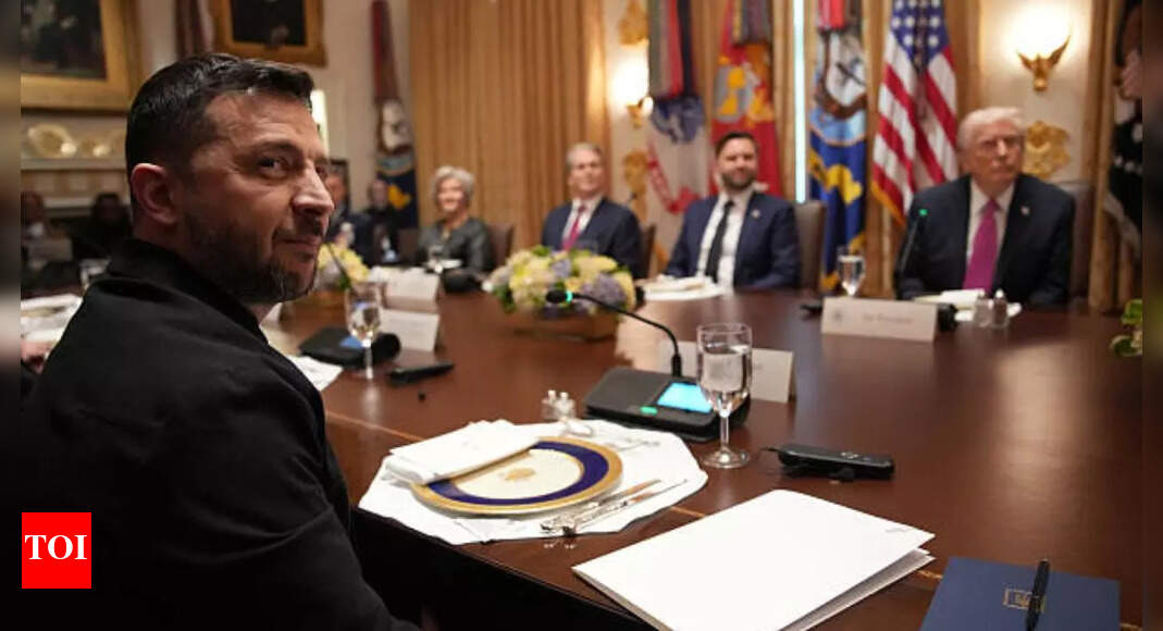 Viral: Trump compliments Zelensky’s “very stylish” jacket at White House meeting, watch video