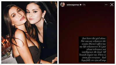 Selena Gomez defends Hailey Bieber in cheeky deleted note; tells fans 'hopefully we can all stop'