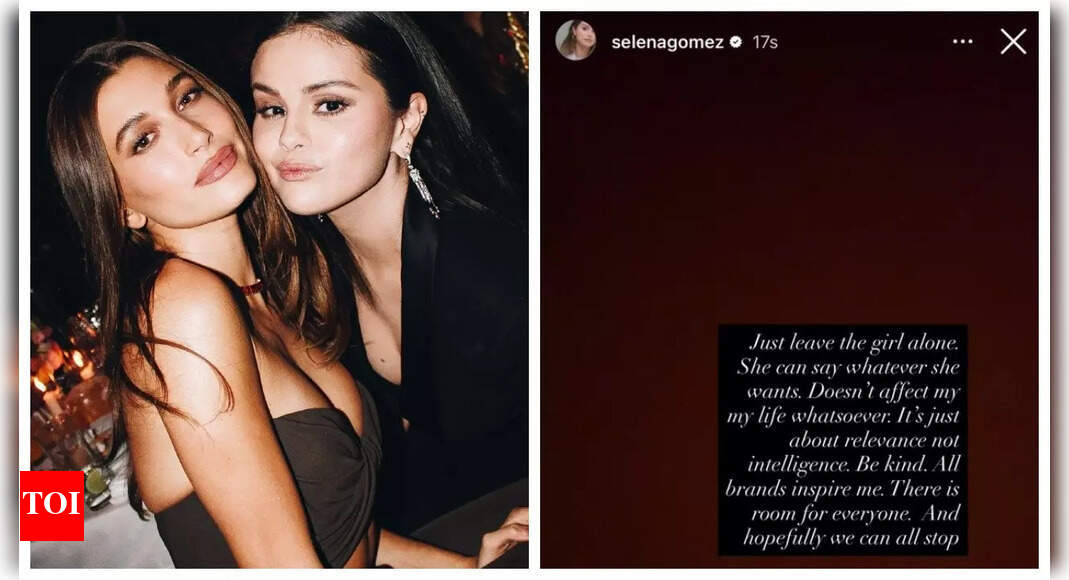 Selena Gomez defends Hailey Bieber in cheeky deleted note; tells fans ‘hopefully we can all stop’ | – The Times of India