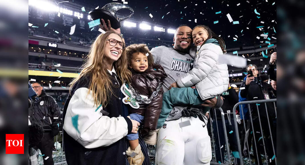 Saquon Barkley and Anna Congdon’s journey from college sparks to family moments that define their love off the field