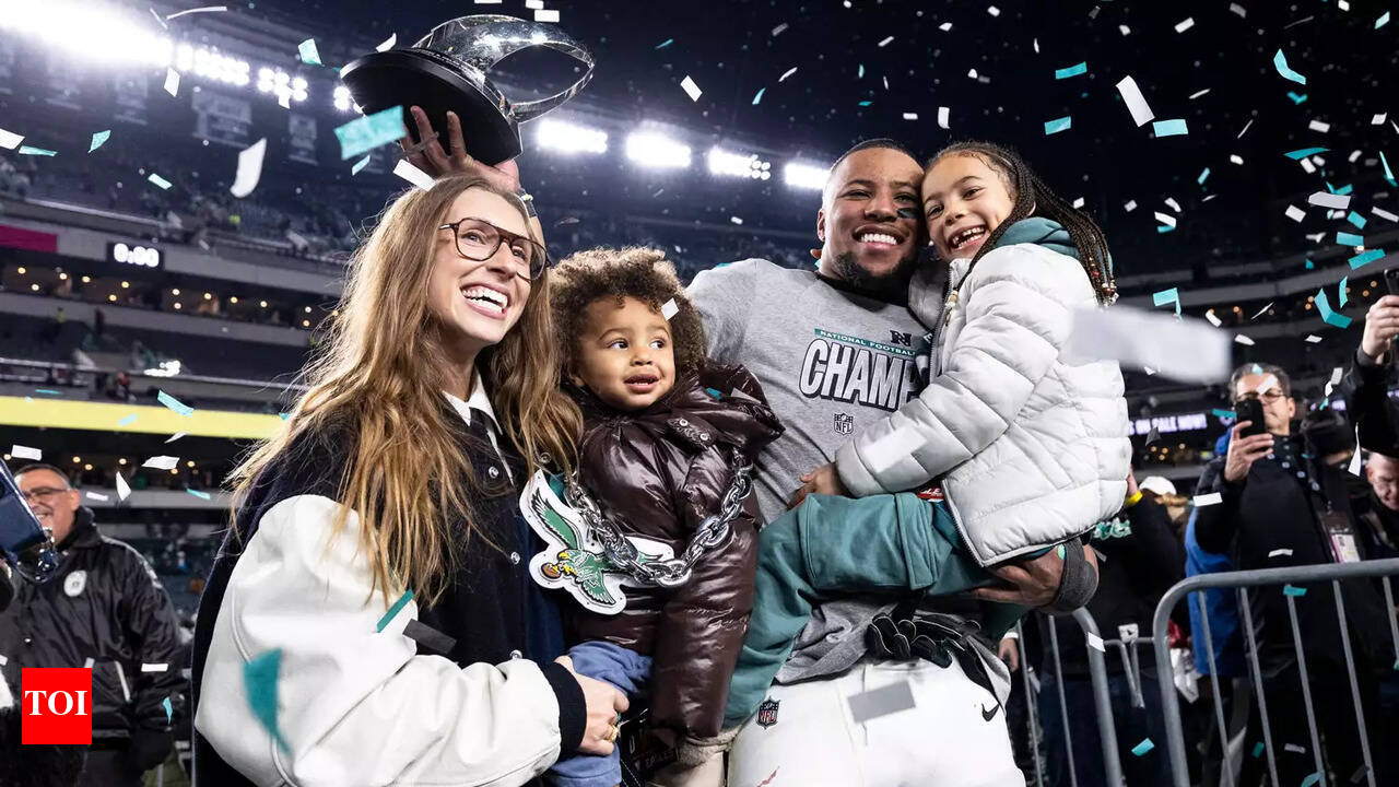 Saquon Barkley and Anna Congdon's journey from college sparks to family  moments that define their love off the field | NFL News - The Times of India