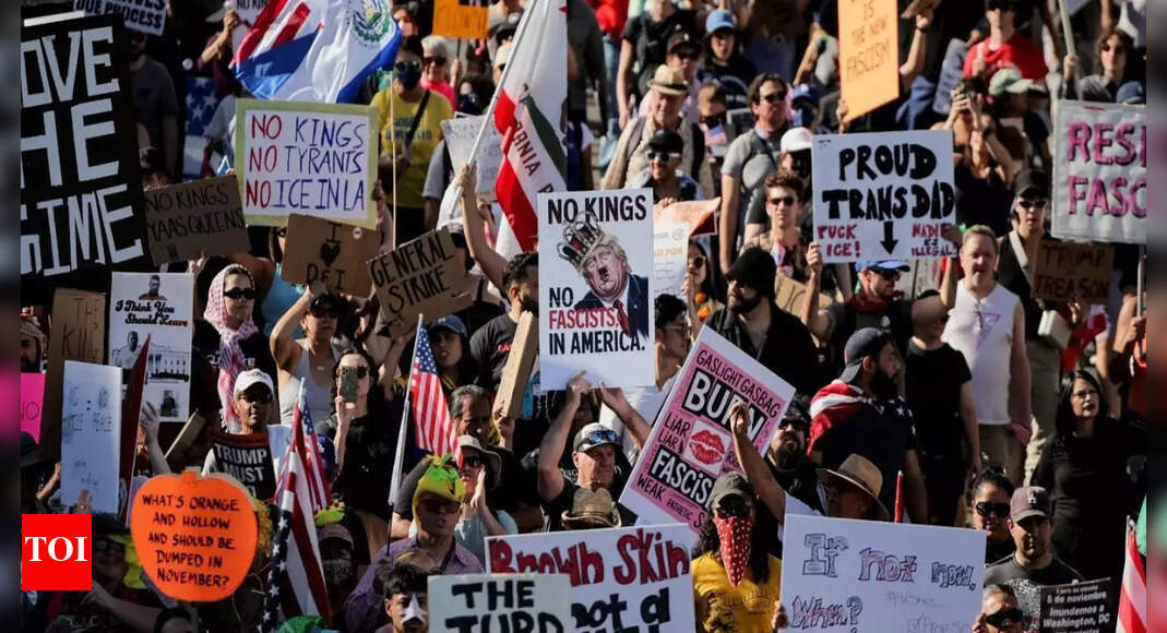 Costumes, drums, and chants: ‘No Kings’ protests sweep US; why are millions marching against Trump?