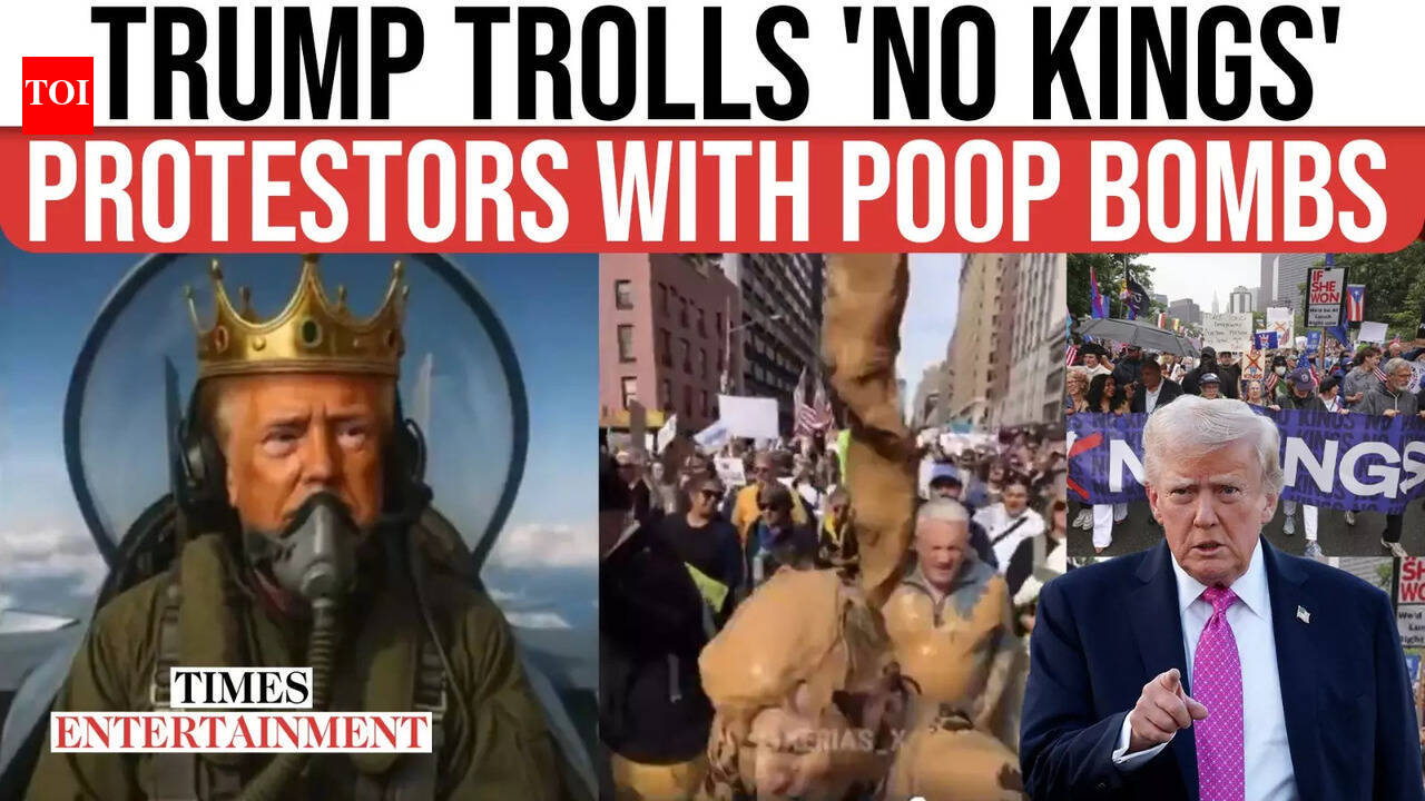 Trump’s WILD AI Response To ‘No Kings’ Protest: Flying Jet, Dropping ...