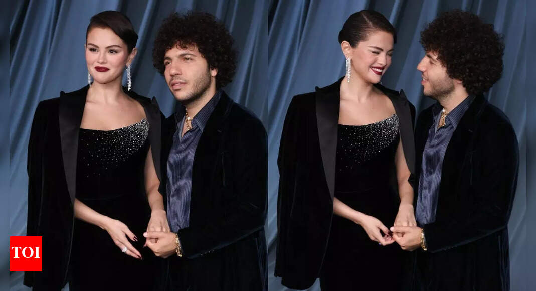 <div>Selena Gomez, Benny Blanco's newlywed debut at 2025 Academy Museum Gala</div>