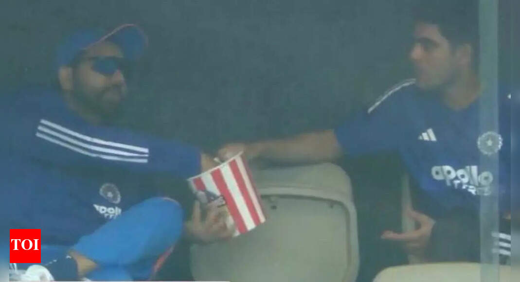 'Don’t give him popcorn’ — Nayar’s reacts after spotting Rohit eating during rain break