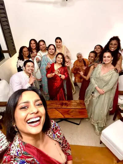 Shabana Azmi enjoys Diwali gathering with Konkona, Vidya Balan & others