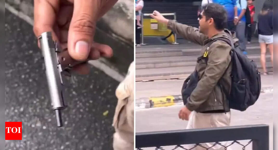 Bangkok: Indian origin man threatens public with pistol-shaped gun; arrested Bangkok: Indian origin man threatens public with pistol-shaped gun; arrested