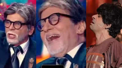  Krushna Abhishek and Sunil Grover leave Amitabh Bachchan in splits with their comedy act