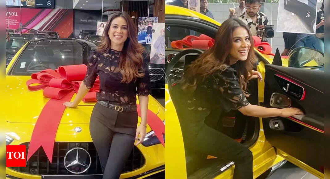 Nia Sharma buys a swanky new car worth around Rs 1.5 crore; cheekily writes ‘All money gone’