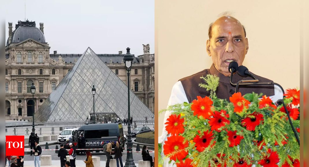 <div>Evening news wrap: France's Louvre museum hit by shocking jewellery heist, Rajnath Singh hails BrahMos missile & more</div>