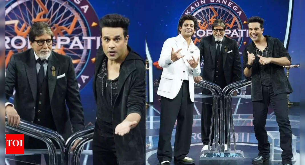 Krushna Abhishek pens down a heartfelt note as he meets Amitabh Bachchan on KBC 17 sets; “The man who inspired us”