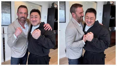 Ma Dong-seok and Ben Affleck teaming up for Hollywood film? Actors' photos spark fan frenzy