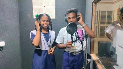 Students don RJ’s hat as Rayagada school launches Radio Bilesu