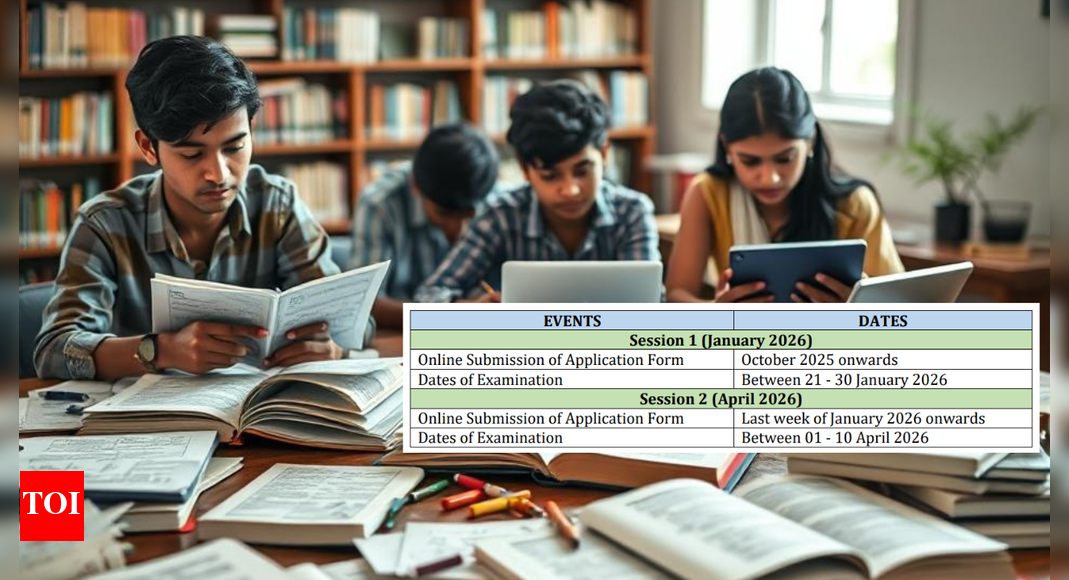 JEE (Main) 2026 session 1 from Jan 21–30; registration to begin Oct 25