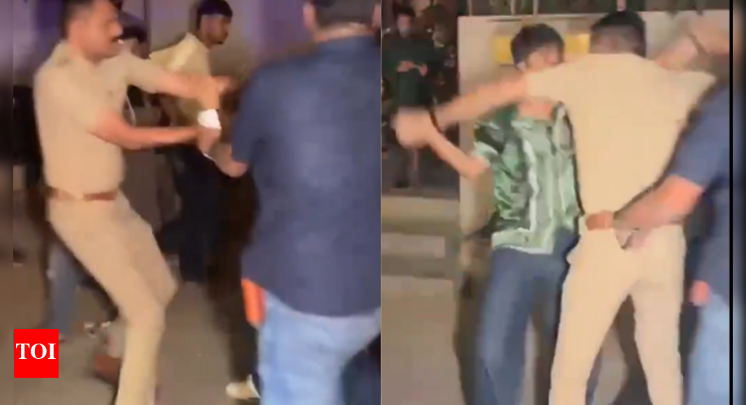 Viral video: Surat teen booked for assaulting cop during raid; bizman father held