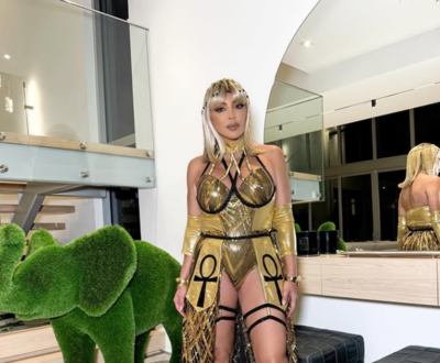 Scottie Pippen’s ex-wife Larsa Pippen rocks in golden Halloween costume while stepping out with current boyfriend Jeff Coby