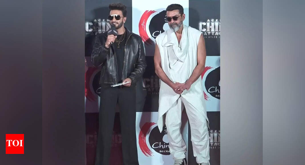 "Hum sudhar gaye, sir bigad gaye": Ranveer Singh expresses admiration for Bobby Deol's funky look