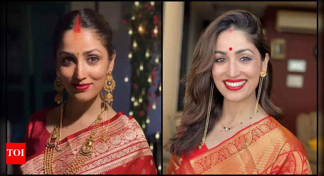 <div>Yami Gautam says son Vedavid 'is always part of the puja'</div>