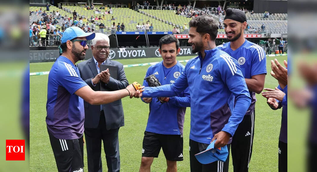 Rohit Sharma’s heartwarming speech for ODI debutant Nitish Reddy goes viral – WATCH | Cricket News – The Times of India