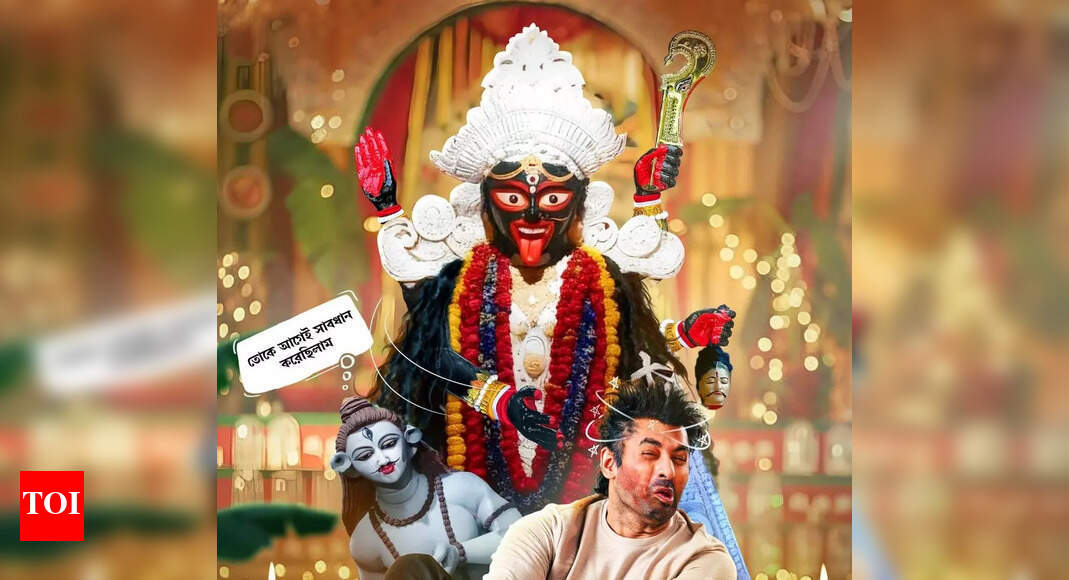 Ankush unveils new look from Nari Chorito Bejay Jotil on Kali Puja